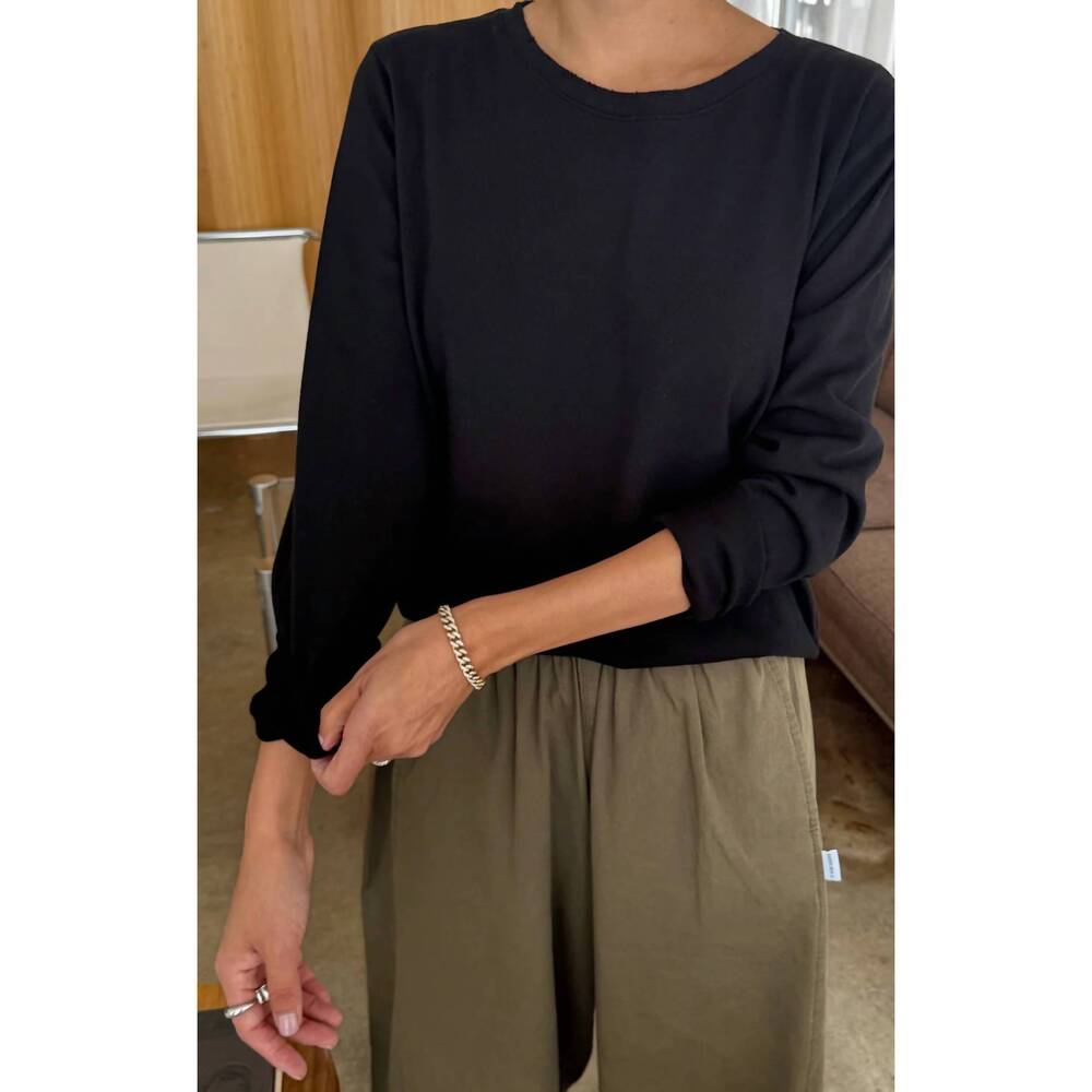 NEW LE BON SHOPPE every day long sleeve tee in black
